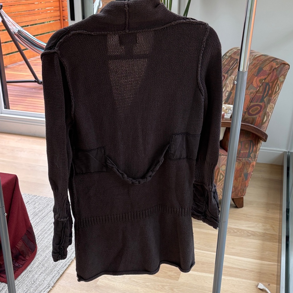 Dark Brown Button-Up Cardigan/Jacket - image 6